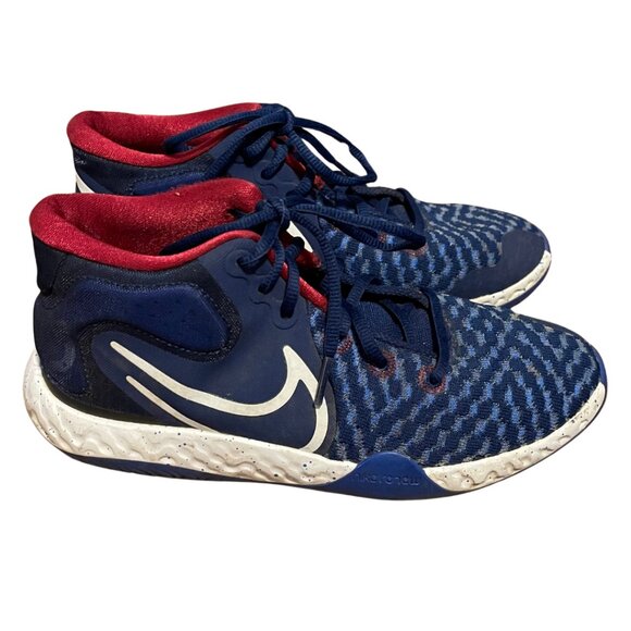 Nike Kd Trey 5 VIII (gs) Basketball Shoes Size 6Y Navy/Red/White CT1425-402 - Picture 3 of 7